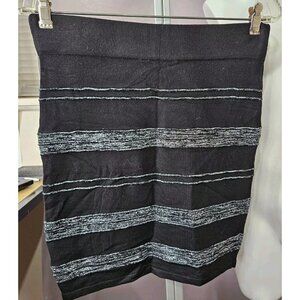 Women Rock Republic Skirt Size S Striped Stretchy Bandage Straight Pencil Dress